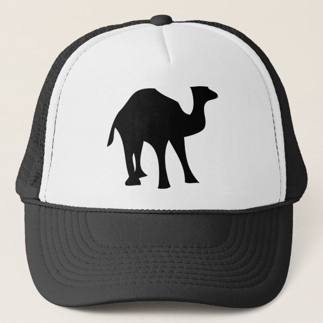 black camel trucker hat (Front)