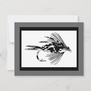 Black Camo fly fishing lure Invitation