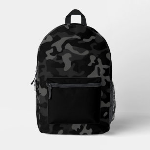 Black Camouflage Backpack