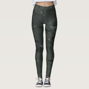 Black Camouflage I Leggings