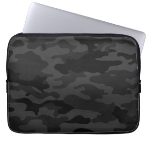 Black Camouflage Laptop Sleeve