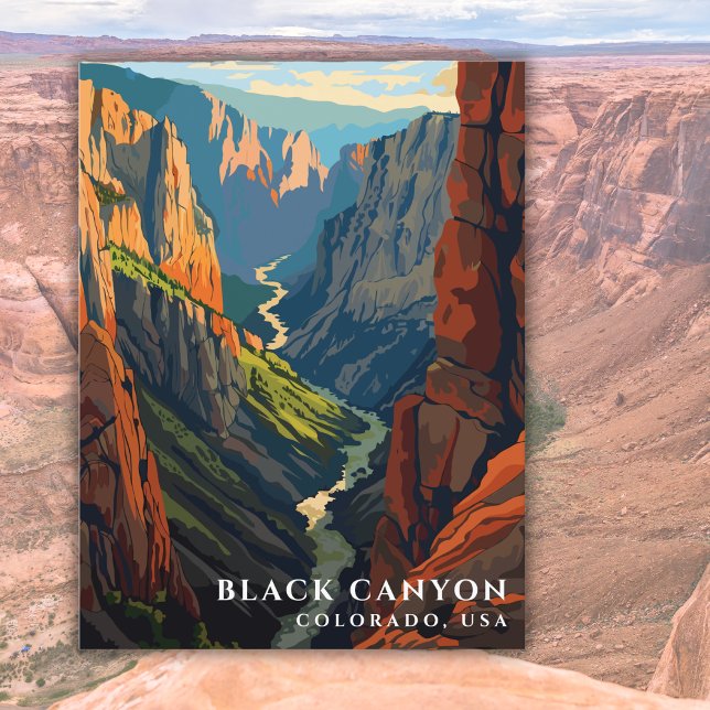 Black Canyon Colorado USA Travel Keepsake Postcard (Creator Uploaded)