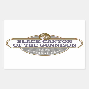 Black Canyon Gunnison National Park Rectangular Sticker