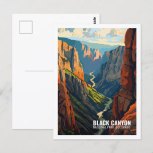 Black Canyon National Park Colorado USA Postcard