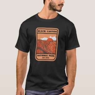 Black Canyon National Park Vintage Style Badge T-Shirt
