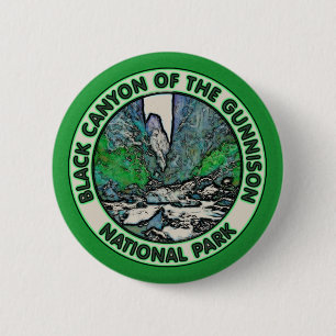 Black Canyon of the Gunnison National Park 6 Cm Round Badge