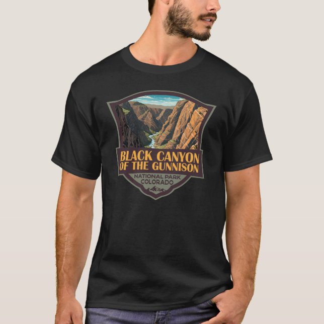 Black Canyon Of The Gunnison National Park Art T-Shirt (Front)