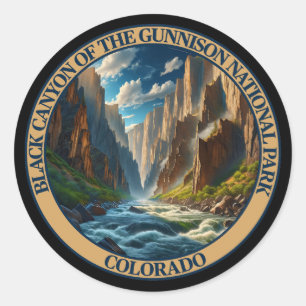 Black Canyon of the Gunnison National Park Classic Round Sticker