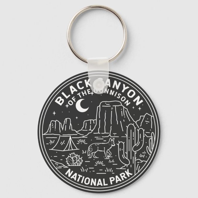 Black Canyon Of The Gunnison National Park   Key Ring (Front)