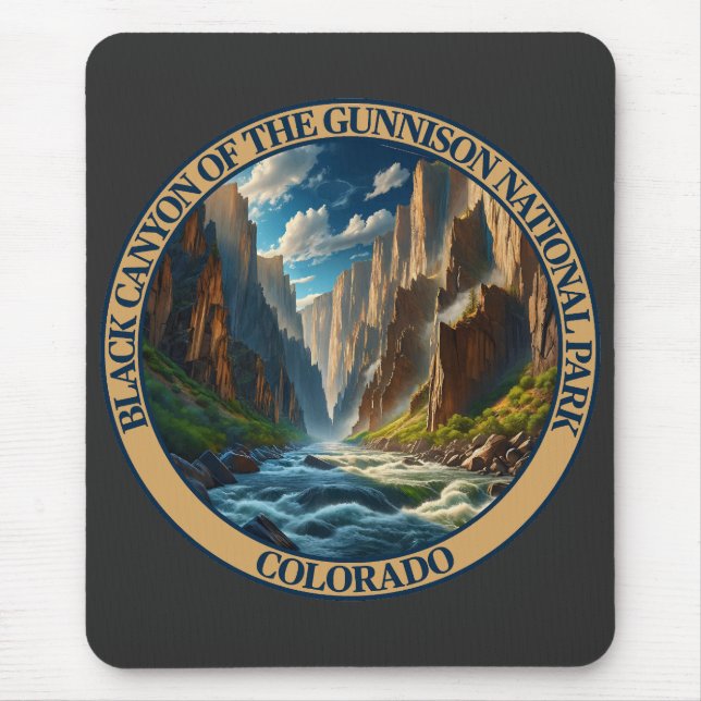 Black Canyon of the Gunnison National Park Mouse Mat (Front)