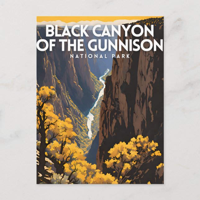 Black Canyon of the Gunnison National Park Postcard (Front)