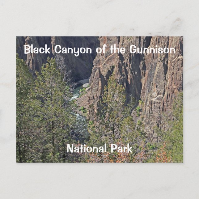 Black Canyon of the Gunnison National Park Postcard (Front)