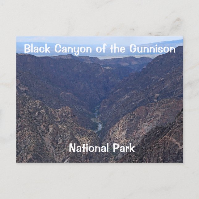 Black Canyon of the Gunnison National Park Postcard (Front)