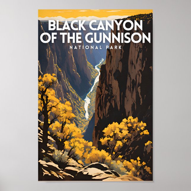 Black Canyon of the Gunnison National Park Poster (Front)