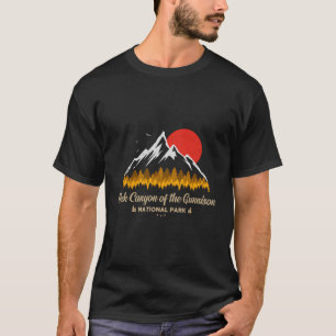 Black Canyon Of The Gunnison National Park Retro S T-Shirt