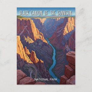 Black Canyon of the Gunnison National Park Travel Postcard