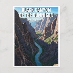 Black Canyon of the Gunnison National Park Travel Postcard