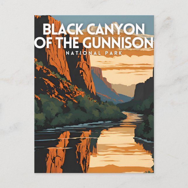 Black Canyon of the Gunnison National Park Travel  Postcard (Front)
