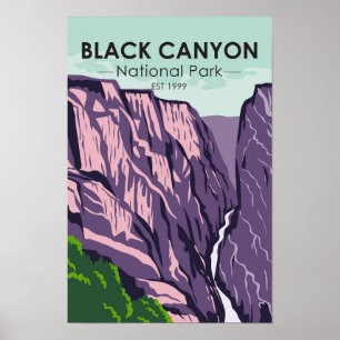 Black Canyon Of The Gunnison National Park Vintage Poster
