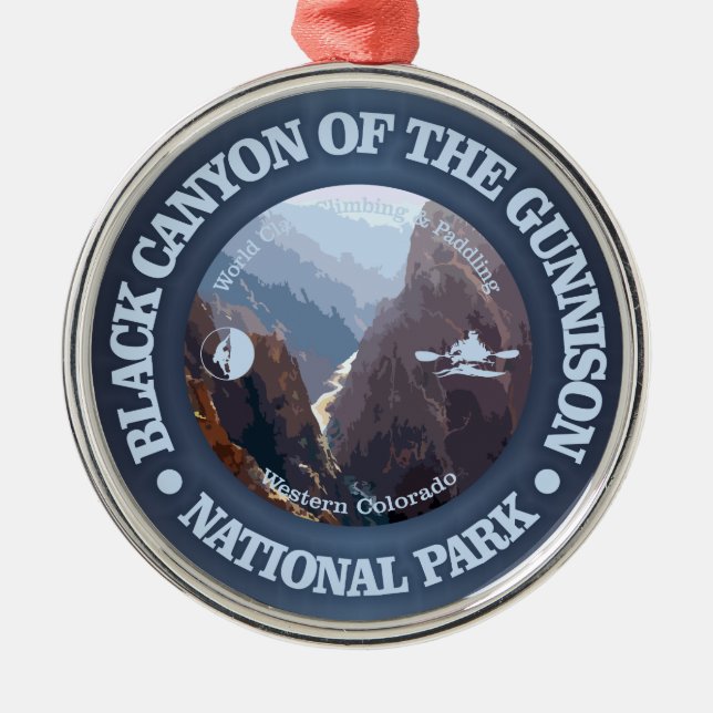 Black Canyon of the Gunnison NP (C) Metal Tree Decoration (Front)