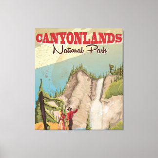 Black Canyon of the Gunnison Vintage Travel Poster Canvas Print