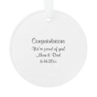 Black Cap Graduation Acrylic Ornament