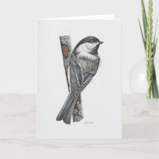 Black-capped Chickadee Art Card