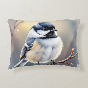Black-capped Chickadee Decorative Cushion – Nature