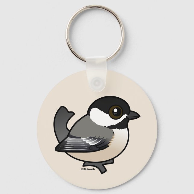 Black-capped Chickadee Key Ring (Front)