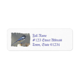 Black Capped Chickadee Mailing Labels