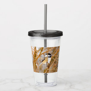 Black-Capped Chickadee - Original Photograph Acrylic Tumbler