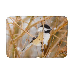 Black-Capped Chickadee - Original Photograph Bath Mat