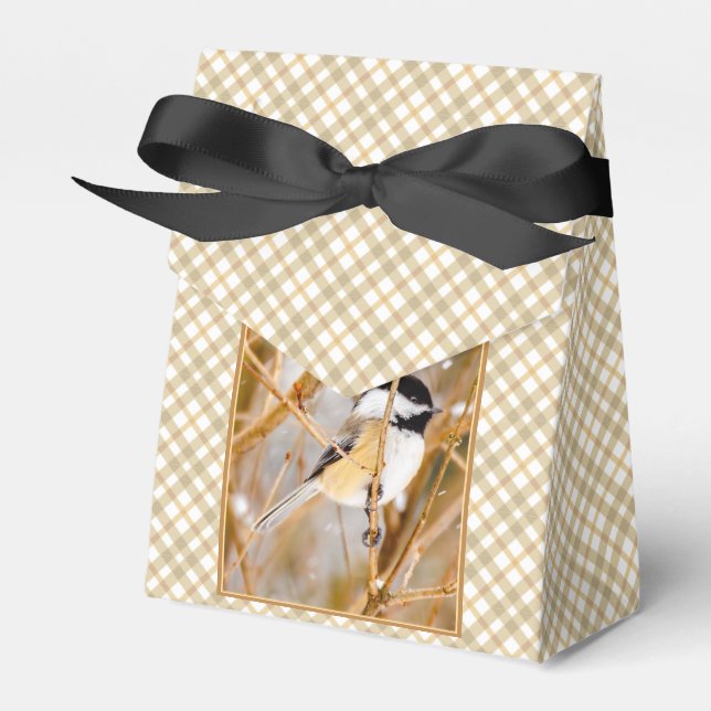 Black-Capped Chickadee - Original Photograph Favour Box (Front Side)