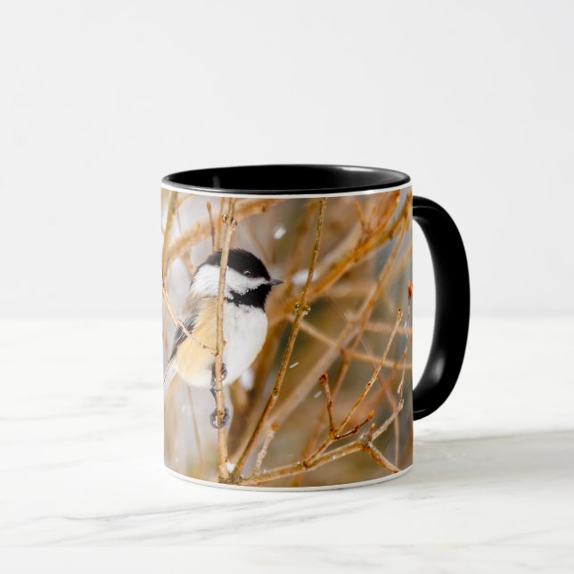 Black-Capped Chickadee - Original Photograph Mug (Front Right)