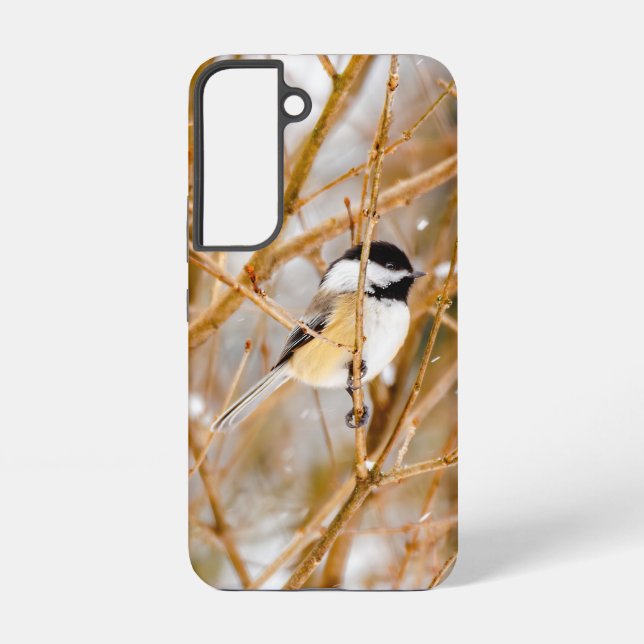 Black-Capped Chickadee - Original Photograph Samsung Galaxy S22 Case (Back)