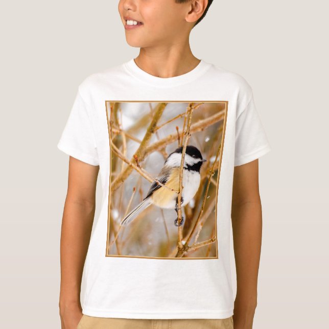Black-Capped Chickadee - Original Photograph T-Shirt (Front)