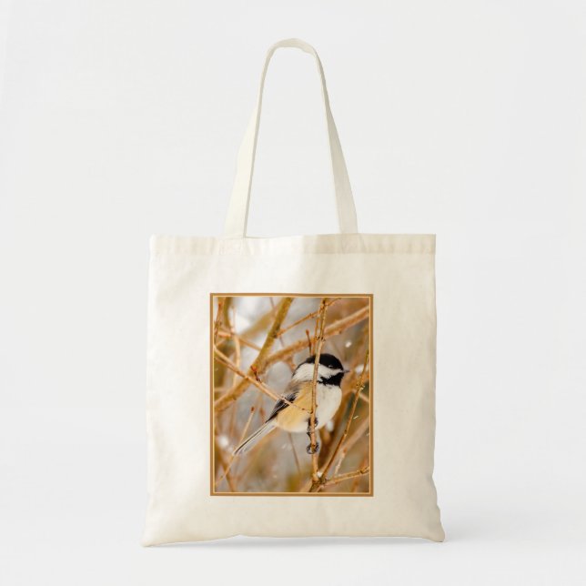 Black-Capped Chickadee - Original Photograph Tote Bag (Front)