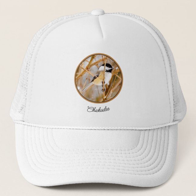 Black-Capped Chickadee - Original Photograph Trucker Hat (Front)