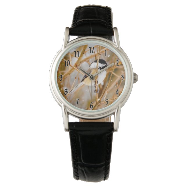 Black-Capped Chickadee - Original Photograph Watch (Front)