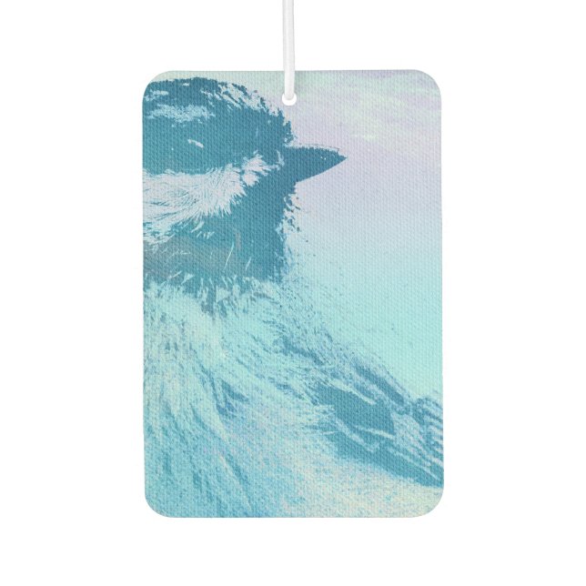 Black Capped Chickadee Print Air Freshener (Front)