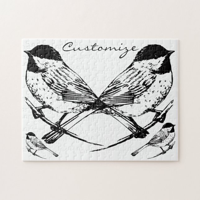 Black-capped Chickadee Thunder_Cove Jigsaw Puzzle (Horizontal)