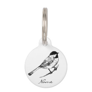 Black-capped Chickadee Thunder_Cove Pet Tag
