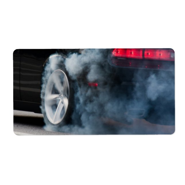 Black car burnout (Front)