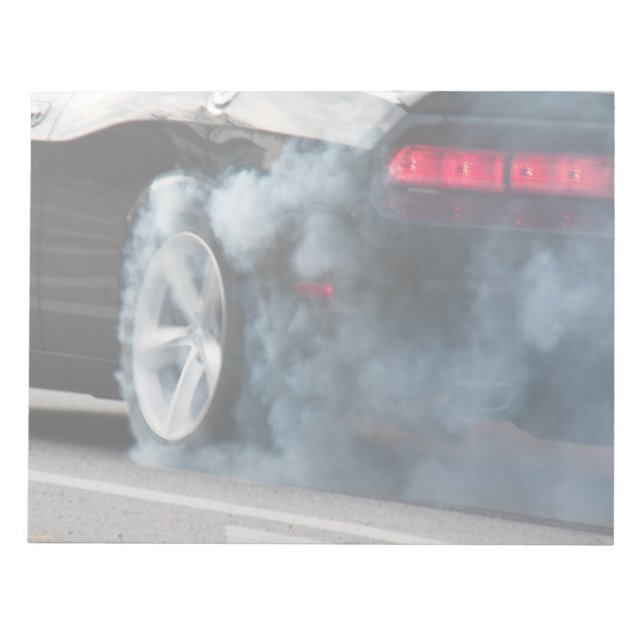 Black car burnout notepad (Front)