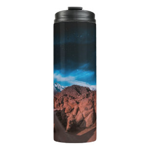 BLACK CAR NEAR ROCK FORMATIONS THERMAL TUMBLER