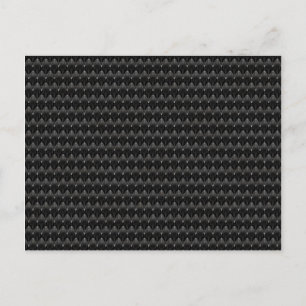 Black Carbon Fiber Alien Skin Postcard
