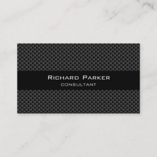 BLACK CARBON FIBER ELEGANT SIMPLE PROFESSIONAL BUSINESS CARD