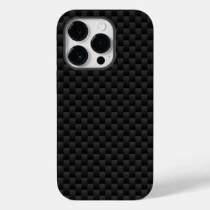 Black Carbon Fibre Automotive Texture Case-Mate iPhone 14 Pro Case