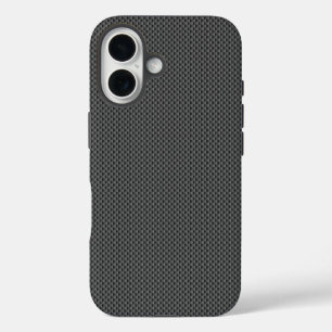 Black Carbon Fibre Base iPhone 16 Case
