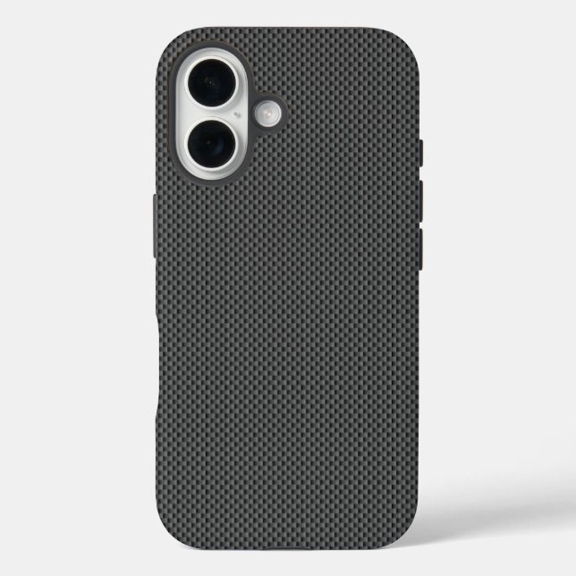 Black Carbon Fibre Base Case-Mate iPhone Case (Back)